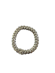10mm 9” 925 Sterling Silver Rhodium Miami Cuban Bracelet