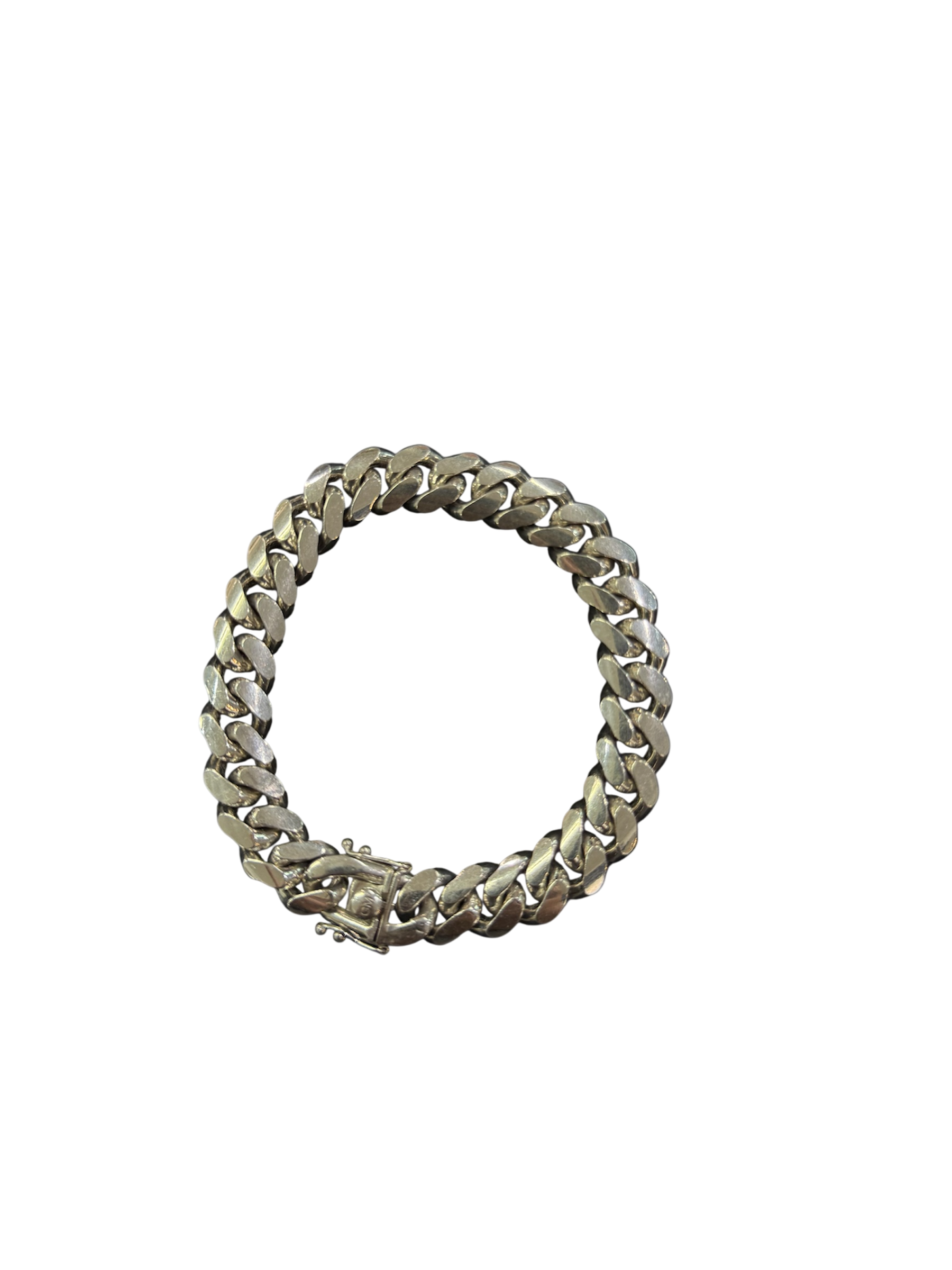 10mm 9” 925 Sterling Silver Rhodium Miami Cuban Bracelet