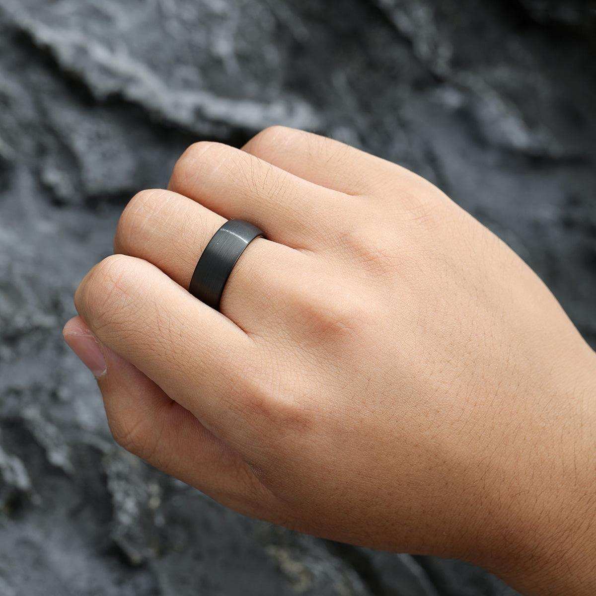 Tungsten All Black Ring