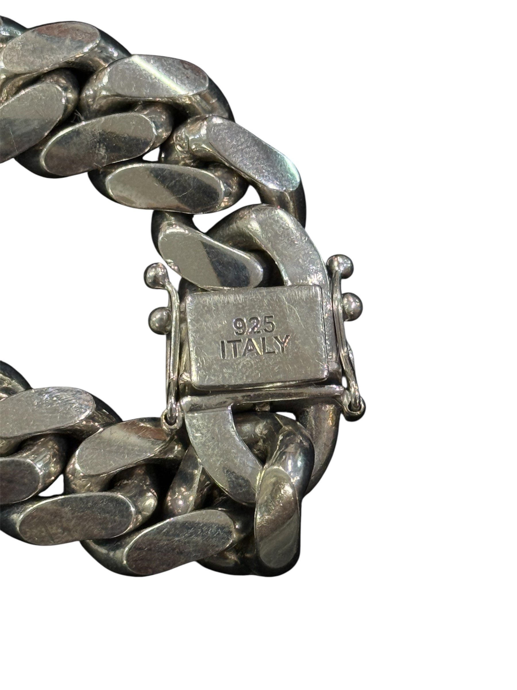 10mm 9” 925 Sterling Silver Rhodium Miami Cuban Bracelet