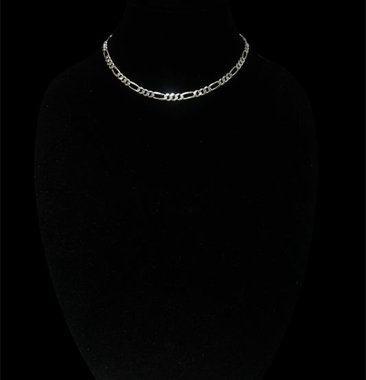 6mm 925 Sterling Silver Figaro Chain