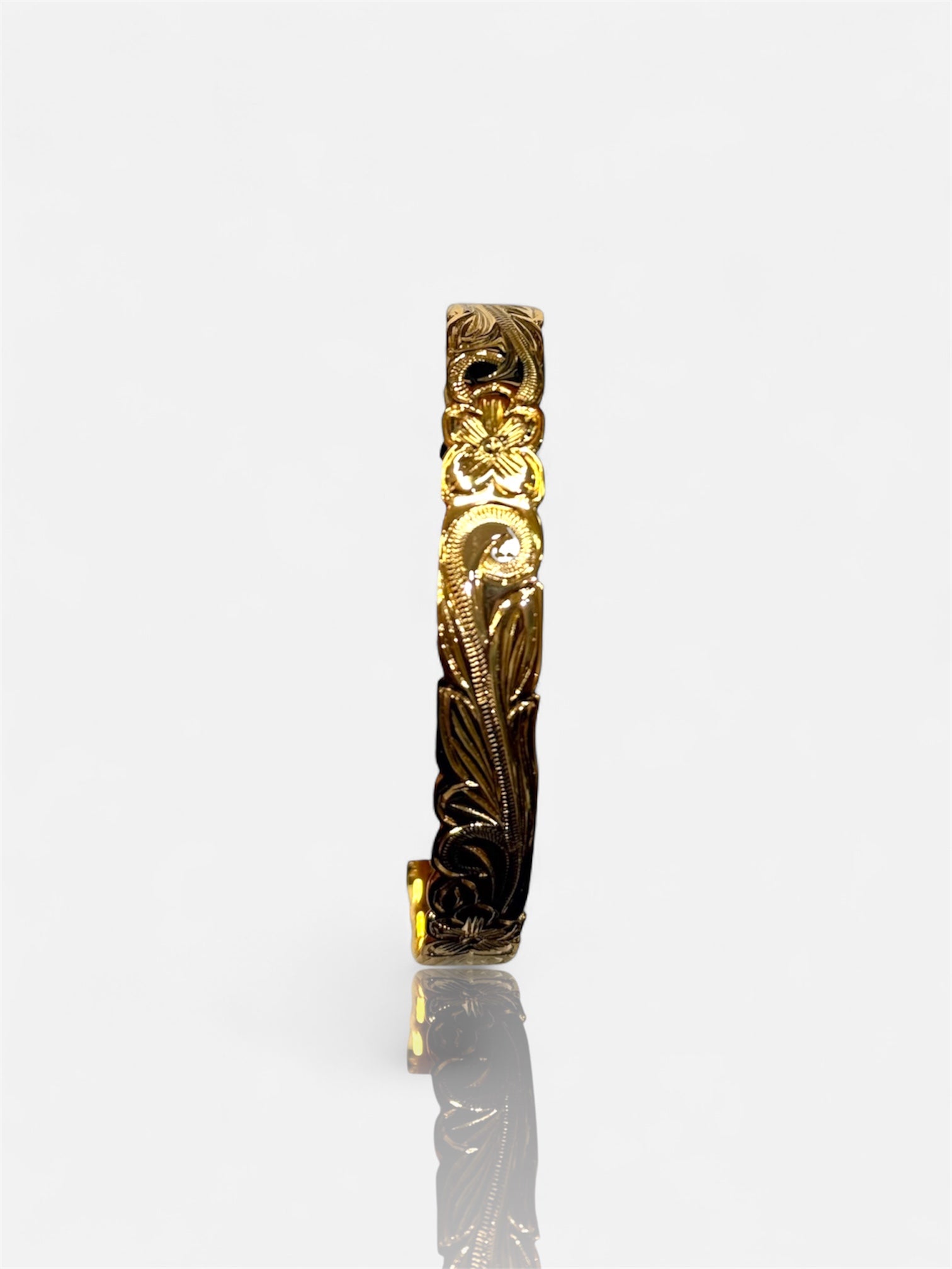 Plumeria Scroll Hamilton Bangle