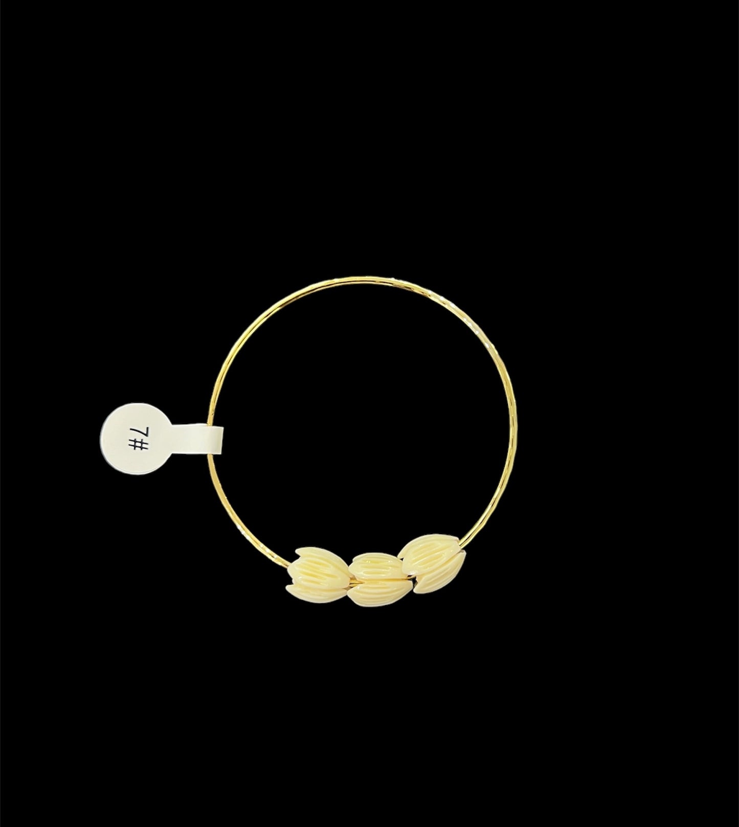 Pikake Hamilton Gold Plated Bangle