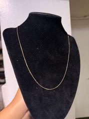14k Gold Plated Fine Box Chain