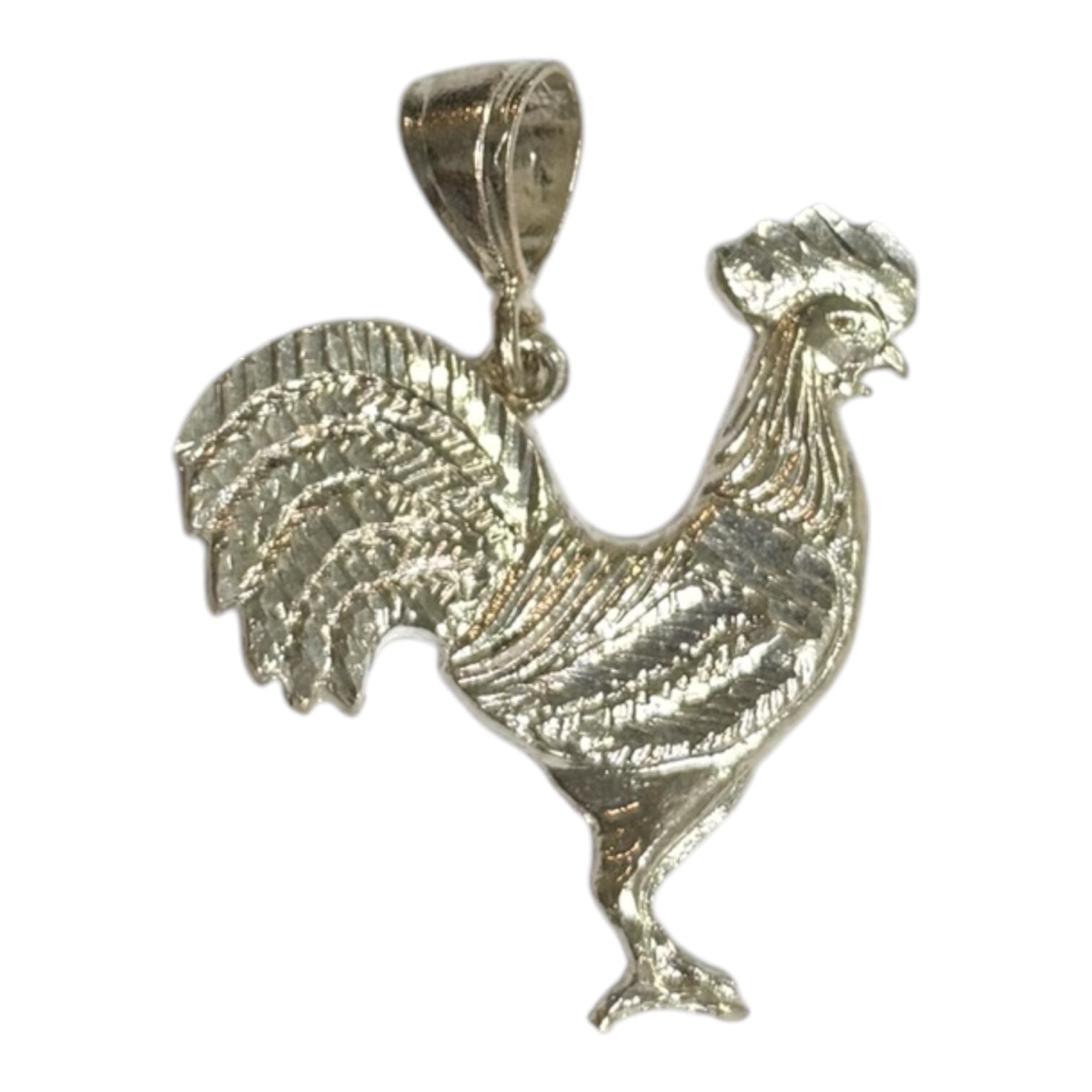 925 Sterling Silver Rooster Pendant