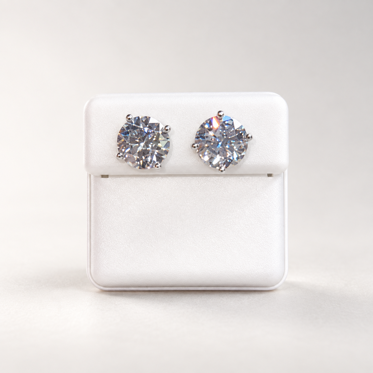 10mm Moissanite Studs