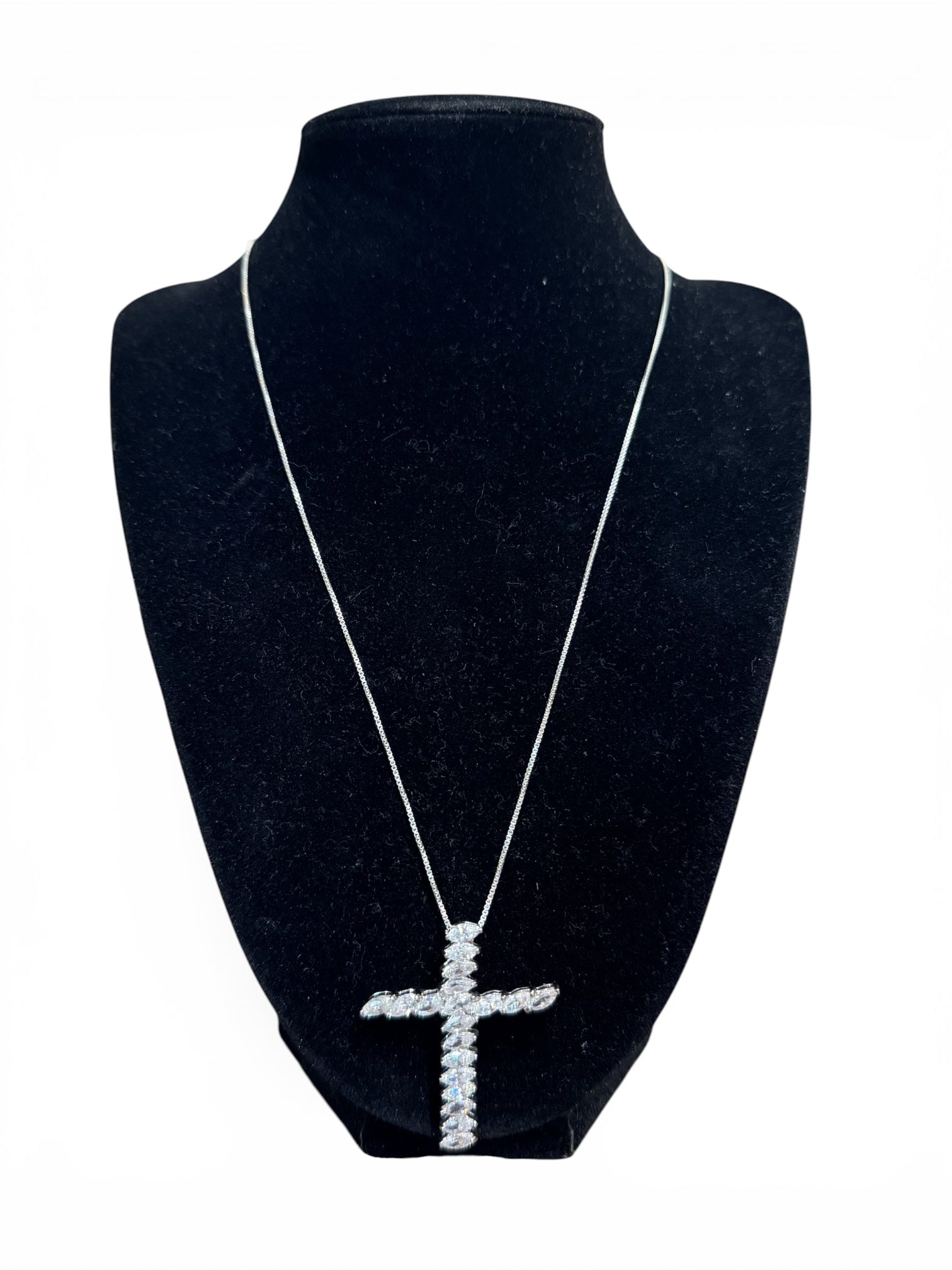 925 Sterling Silver CZ Necklace Set