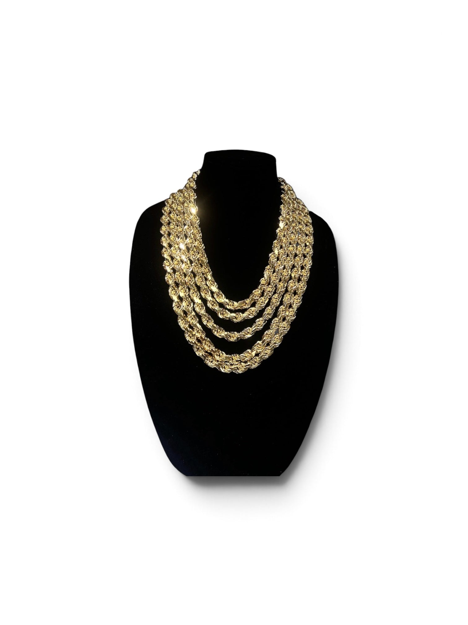 10mm Vermeil Diamond Cut Rope