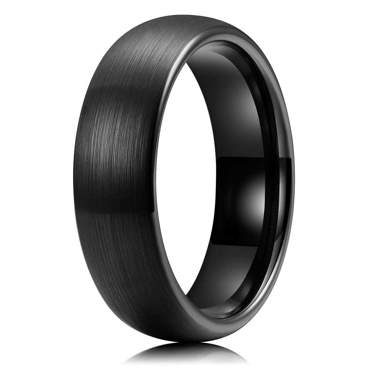 Tungsten All Black Ring