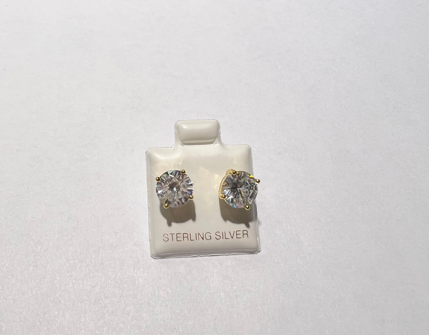 14k Gold Plated CZ Earrings