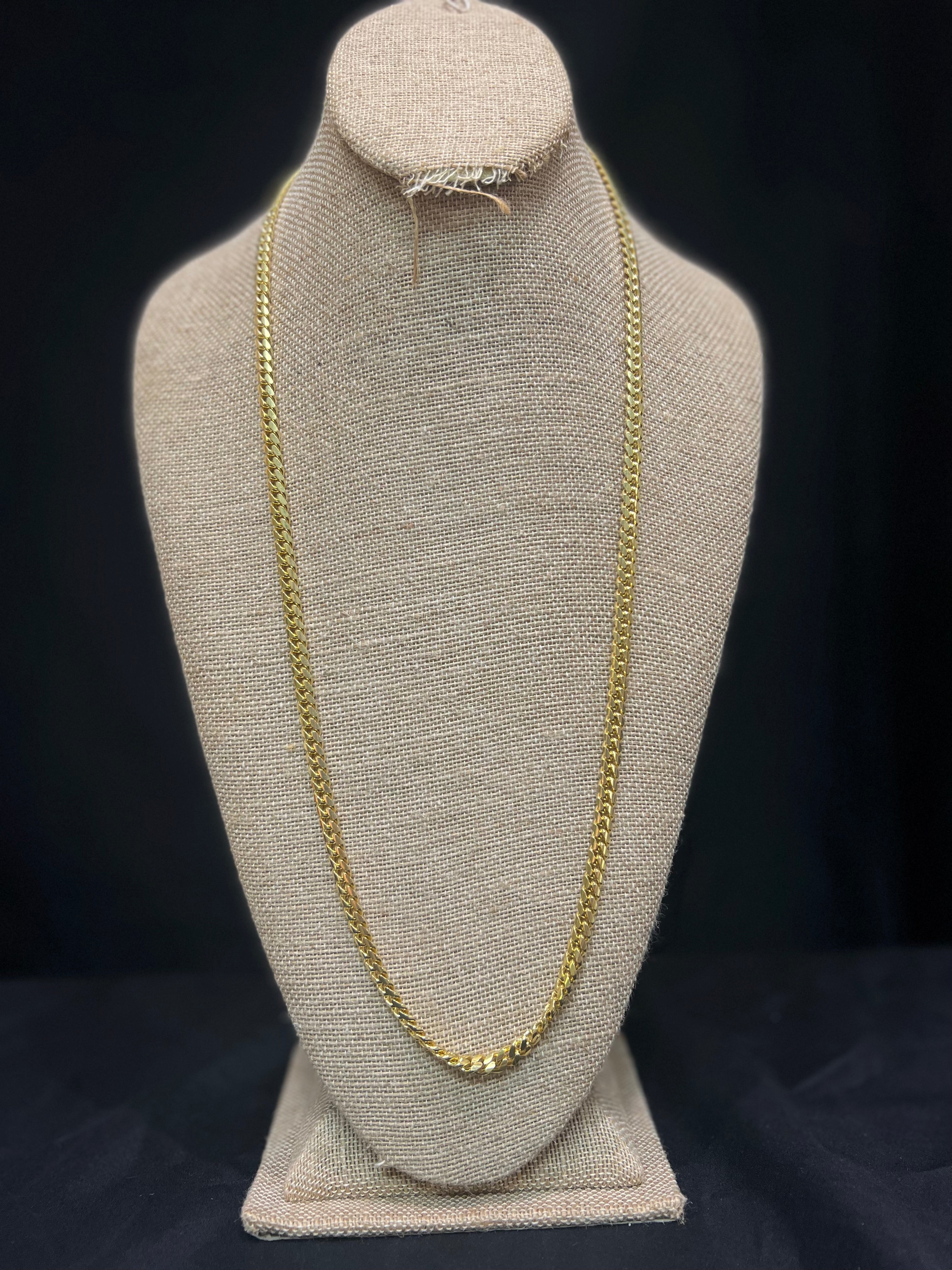 925 Sterling Silver 14k Gold Plated Miami Cuban Chain 5mm 30”